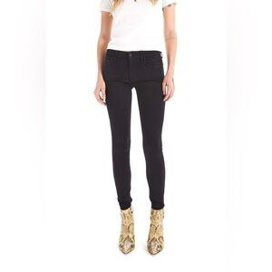 MOTHER Women's Jet Black Skinny Jeans